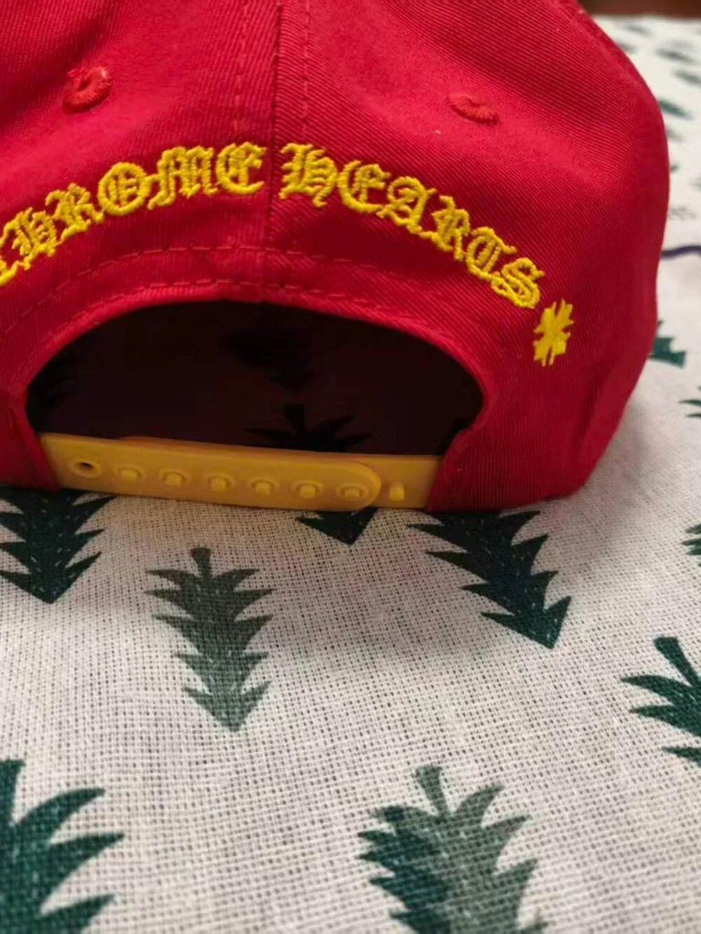 Chrome Hearts CH Logo Embroidered Baseball Cap, Red